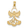 14K Two-tone Gold  LOVE Angel Pendant