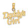 10K Yellow Gold DADDYS GIRL Charm