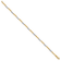 14K Two-tone Diamond-cut Beaded 7.5-inch Bracelet
