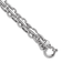Rhodium Over Sterling Silver Polished Fancy Link Bracelet