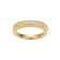 White Cubic Zirconia 18k Yellow Gold Over Sterling Silver Ring With Band 3.63ctw