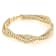 Italian Ribbon Rope Bracelet In Solid 14K Yellow Gold