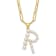 Gold Tone Sterling Silver 3-5.5mm Freshwater Cultured Pearl LETTER R
18-inch Necklace