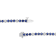 3.09ctw Sapphire and Diamond Bracelet in 14k White Gold