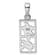 Rhodium Over Sterling Silver Blue Lab Created Opal Starfish Turtle Pendant
