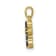 14k Yellow Gold and Rhodium Over 14k Yellow Gold Sapphire and Diamond
Cross Pendant