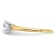 14K Yellow Gold With White Gold Accents 1 ct. D E F Pure Light Round
Moissanite Solitaire Ring