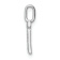 14K White Gold Diamond Letter T Initial Pendant