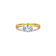 Blue Lab Create Spinel And White Cubic Zirconia 18K Gold Over Silver
Ring 2.47ctw