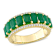Emerald and Diamond 14K Yellow Gold Ring 2.72ctw