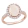 Opal and Diamond 14K Rose Gold Ring 2.08ctw
