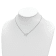 Rhodium Over Sterling Silver Polished Horse with 2-inch Extension Necklace