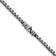 Sterling Silver Antiqued and Satin 3.2mm Box 18 Inch Chain