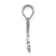 Rhodium Over 14k White Gold Mom with 2 Angels Holding Heart Charm