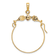 14K Two-tone Leaves with Flower Charm Holder