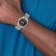 Men's Charles Hubert Titanium Black Dial Expansion Band Watch