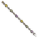 Sterling Silver with 14K Gold Over Sterling Silver Accent Oxidized
Pink/Green/Lemon Quartz Bracelet