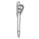 Rhodium Over Sterling Silver Cubic Zirconia Palm Tree Chain Slide