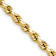 14k Yellow Gold 4mm Diamond-Cut Rope 24 Inch Chain