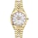 GV2 Naples White Dial Yellow Bezel Stainless Steel Watch