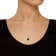 8mm Round Black Onyx With Diamond Accents Rhodium Over Sterling Silver
Pendant with Chain