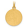14k Yellow Gold Satin St. Jude Thaddeus Medal Pendant