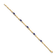 14k Yellow Gold and Rhodium Over 14k Yellow Gold Diamond and Sapphire Bracelet