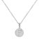 Initial F Charm Pendant Necklace In Silver-Tone