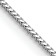 Rhodium Over 14k White Gold 0.9mm Solid Franco Chain