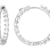 Princess Cut CZ Tennis Bracelet And Inside-Out Hoop Earring Set