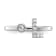 Rhodium Over 14K White Gold Lab Grown Diamond VS/SI GH, Initial L
Adjustable Ring