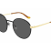 Gucci Black and Gold Tone Frame/ Gray Lens Sunglasses