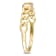 Citrine 10K Yellow Gold Link Ring 0.34ctw