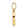 14k Yellow Gold Diamond Letter D Initial Pendant