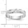 Rhodium Over 14K White Gold AA Quality Trio Ladies Wedding Band