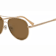 OSCAR by Oscar de la Renta Gold Tone Aviator Frame / Brown Lenses Sunglasses