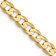 14k Yellow Gold 4.5mm Solid Open Concave Curb 18 Inch Chain