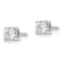 Rhodium Over 14K White Gold Lab Grown Diamond Fashion Earrings