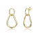 Golden Harmony Dangle Earrings In 14K Gold Over Brass