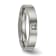 White Cubic Zirconia Titanium 4mm Men's Band Ring