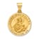 14k Yellow Gold Polished and Satin Round Saint Magdalena Medal Pendant