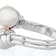 Akoya Pearl Bypass Ring In Sterling Silver