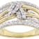 Refined Lab-Grown Diamond Ring 0.75ctw In 14K Gold Over Sterling Silver