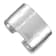 Rhodium Over Sterling Silver 37mm Hammered Cuff Bracelet