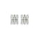 Emerald Cut Moissanite Platineve Stud Earrings 5.04ctw DEW