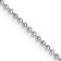 14k White Gold 1.2mm Diamond-Cut Beaded Pendant Chain 14 Inches