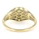 White Lab-Grown Diamond 14kt Yellow Gold Signet Ring 0.50ctw