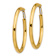 14k Yellow Gold 1 15/16" Polished Round Hoop Earrings
