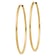 14k Yellow Gold 1 13/16" Polished Round Endless Hoop Earrings