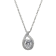 White Cubic Zirconia Rhodium Over Sterling Silver Pendant With Chain 4.38ctw